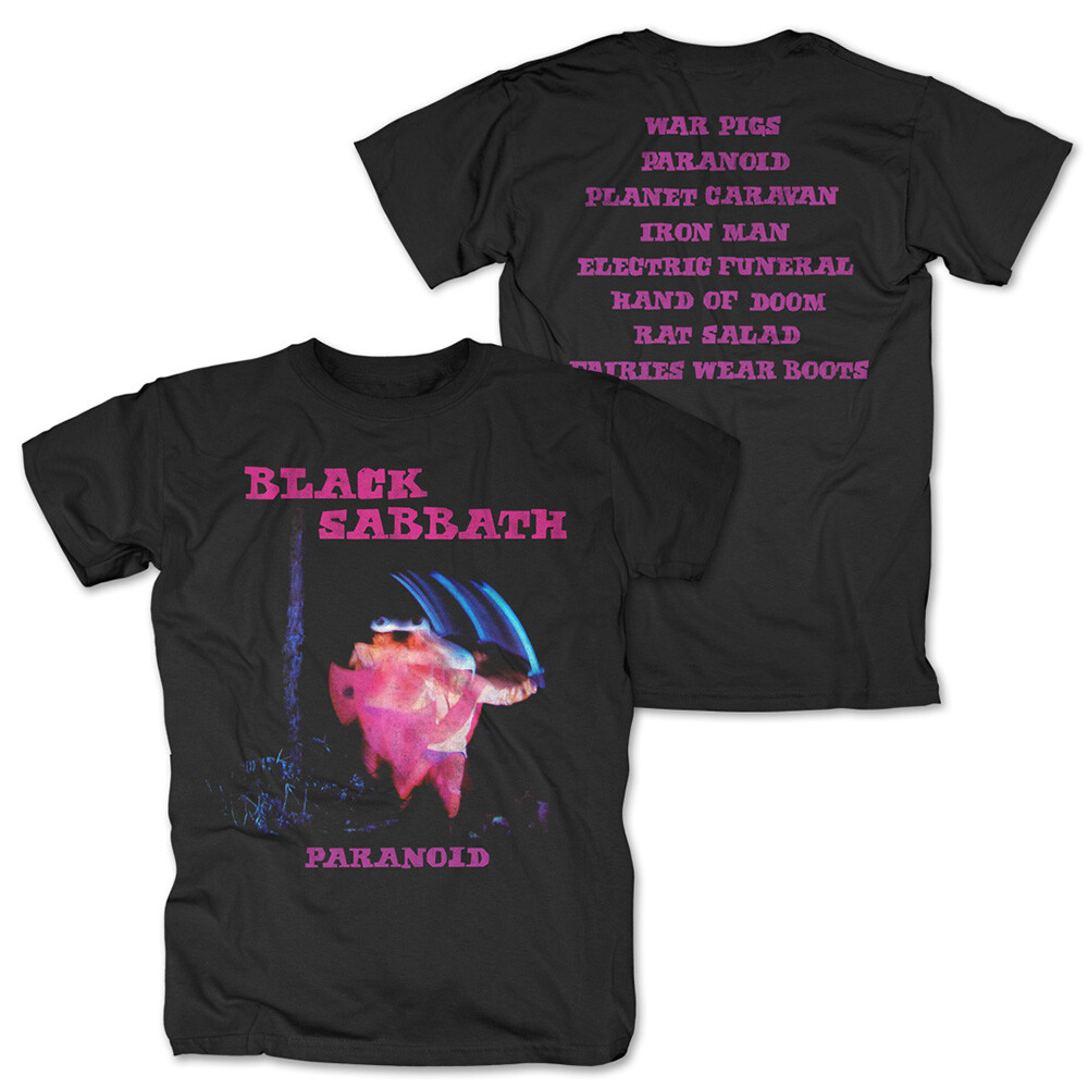 black sabbath paranoid shirt