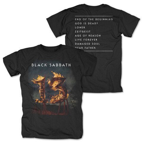 13 Tracklist von Black Sabbath - T-Shirt jetzt im Black Sabbath Store
